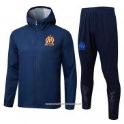 Chandal de Giacca a Vento Olympique Marsiglia 25/26 Blu
