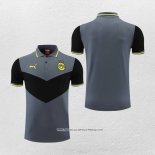 Maglia Polo Borussia Dortmund 22-23 Grigio e Nero