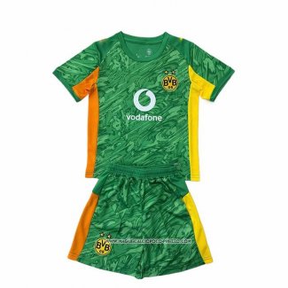 Prima Maglia Borussia Dortmund Portiere 25/26 Bambino Verde