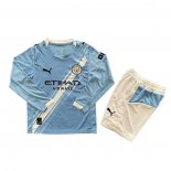 Prima Maglia Manchester City 25/26 Bambino Manica Lunga
