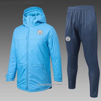 Tuta Invernale Manchester City 25/26 Blu Bianco