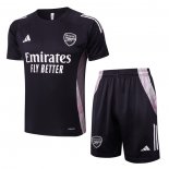 Tuta da Track Arsenal Manica Corta Grigio Scuro - Pantaloncini 24-25