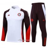 Tuta da Track Felpa Bayern Monaco Bambino Bianco 24-25
