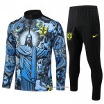 Tuta da Track Felpa Brasile Blu Jesus 24-25