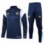 Tuta da Track Felpa Manchester City 2023/24 Blu Scuro