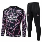 Tuta da Track Felpa Paris Saint-Germain 25/26 Bambino Nero Rosa