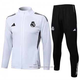 Tuta da Track Giacca Real Madrid Bianco 25-26