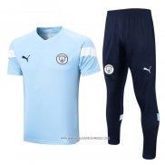 Tuta da Track Manchester City 22-23 Manica Corta Blu