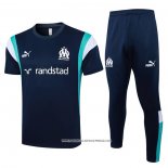 Tuta da Track Olympique Marsiglia 2023-24 Manica Corta Blu