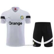Tuta da Track Senegal 23-24 Manica Corta Bianco - Pantaloncini