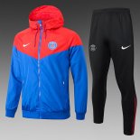 Chandal de Giacca a Vento Paris Saint-Germain Rosso 24-25 Blu