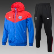Chandal de Giacca a Vento Paris Saint-Germain Rosso 24-25 Blu