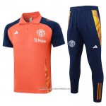 Conjunto Polo Manchester United 24/25 Arancione
