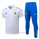 Conjunto Polo Real Madrid 25/26 Blu Bianco