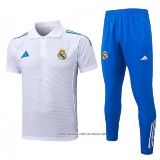Conjunto Polo Real Madrid 25/26 Blu Bianco