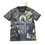 Maglia Brasile Jesus 2024-25 Nero Thailandia