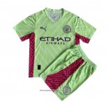 Maglia Manchester City Portiere 2023-24 Bambino Verde