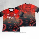 Maglia Real Madrid Dragon 2024-2025 Rosso Thailandia