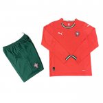 Prima Maglia Portogallo 2025 Bambino Manica Lunga