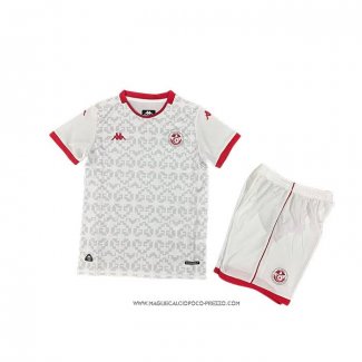 Seconda Maglia Tunisia 2025 Bambino