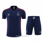 Tuta da Track Ajax 22/23 Manica Corta Blu - Pantaloncini