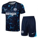 Tuta da Track Chelsea 2024 Manica Corta Blu - Pantaloncini -2025