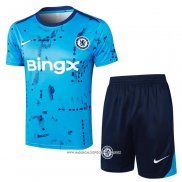 Tuta da Track Chelsea 2024 Manica Corta Blu - Pantaloncini -25