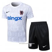Tuta da Track Chelsea 25/26 Manica Corta Bianco - Pantaloncini