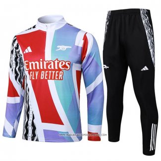 Tuta da Track Felpa Arsenal 24-25 Rosso e Bianco