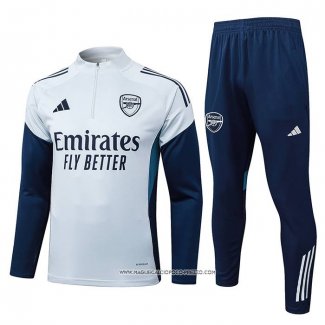 Tuta da Track Felpa Arsenal 25/26 Bambino Grigio