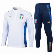 Tuta da Track Felpa Italia 24-25 Bianco