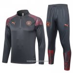 Tuta da Track Felpa Manchester City 23/24 Grigio