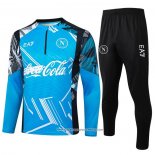 Tuta da Track Felpa Napoli Blu 24-25