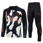 Tuta da Track Felpa Paris Saint-Germain 23/24 Bambino Giallo e Nero