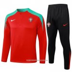 Tuta da Track Felpa Portogallo 24/25 Rosso