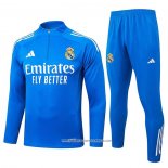 Tuta da Track Felpa Real Madrid 25/26 Bambino Blu