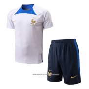 Tuta da Track Francia 22/23 Manica Corta Bianco - Pantaloncini