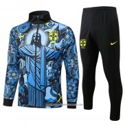 Tuta da Track Giacca Brasile Blu Jesus 24-25