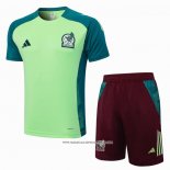 Tuta da Track Messico 24/25 Manica Corta Verde - Pantaloncini