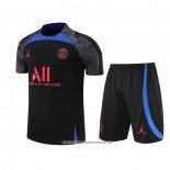 Tuta da Track Paris Saint-Germain 22-23 Manica Corta Nero e Blu - Pantaloncini