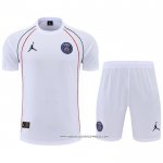 Tuta da Track Paris Saint-Germain Jordan 22/23 Manica Corta Bianco - Pantaloncini