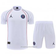 Tuta da Track Paris Saint-Germain Jordan 2022-23 Manica Corta Bianco - Pantaloncini