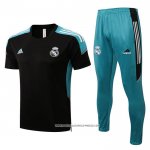 Tuta da Track Real Madrid 22/23 Manica Corta Nero