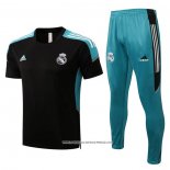 Tuta da Track Real Madrid 22-23 Manica Corta Nero