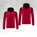 Giacca con Cappuccio Milan 24/25 Rosso