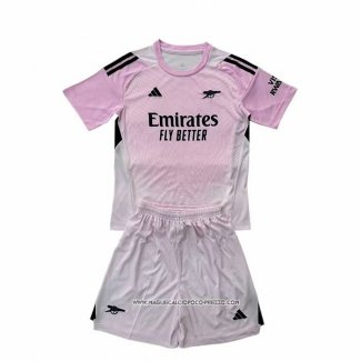 Maglia Arsenal Portiere 25/26 Bambino Rosa