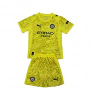 Maglia Manchester City Portiere 25-26 Bambino Giallo