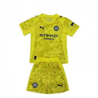 Maglia Manchester City Portiere 25-26 Bambino Giallo