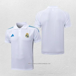 Maglia Polo Real Madrid 25/26 Blu Bianco