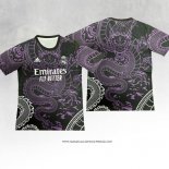 Maglia Real Madrid Nero Thailandia Dragon 24-25 Purpura